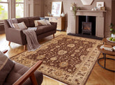 handmade Traditional Kafkaz Brown Beige Hand Knotted RECTANGLE 100% WOOL area rug 9 x 12